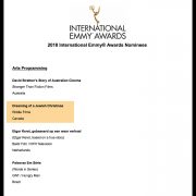 Riddle at the International Emmy's